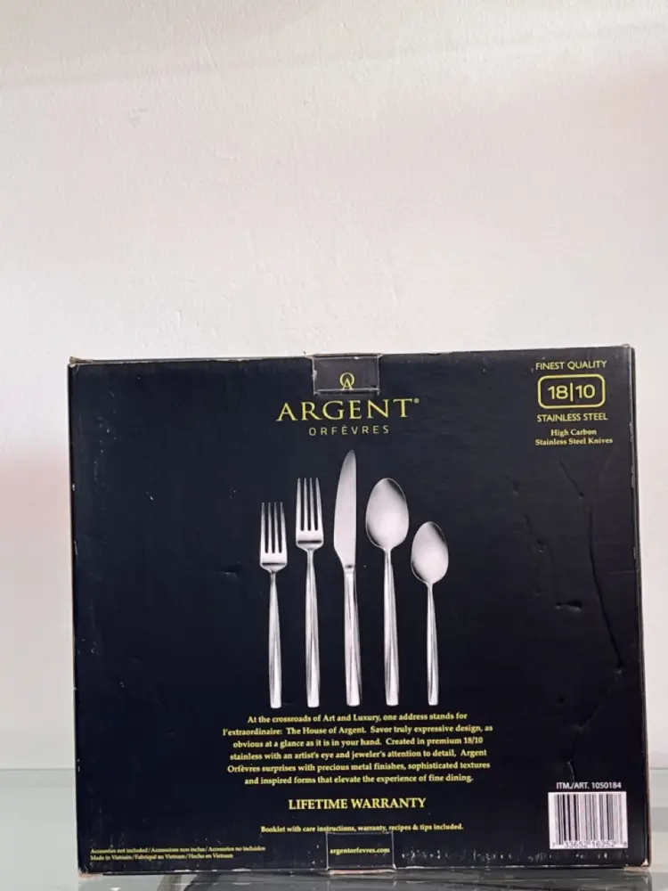 Argent Orfevres 20 piece (Service for 4) Alessi 18|10 Stainless Steel Flatware Set