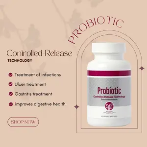 Pure Probiotic Controlled-Release Technology Dietary Supplement. 60 CAP