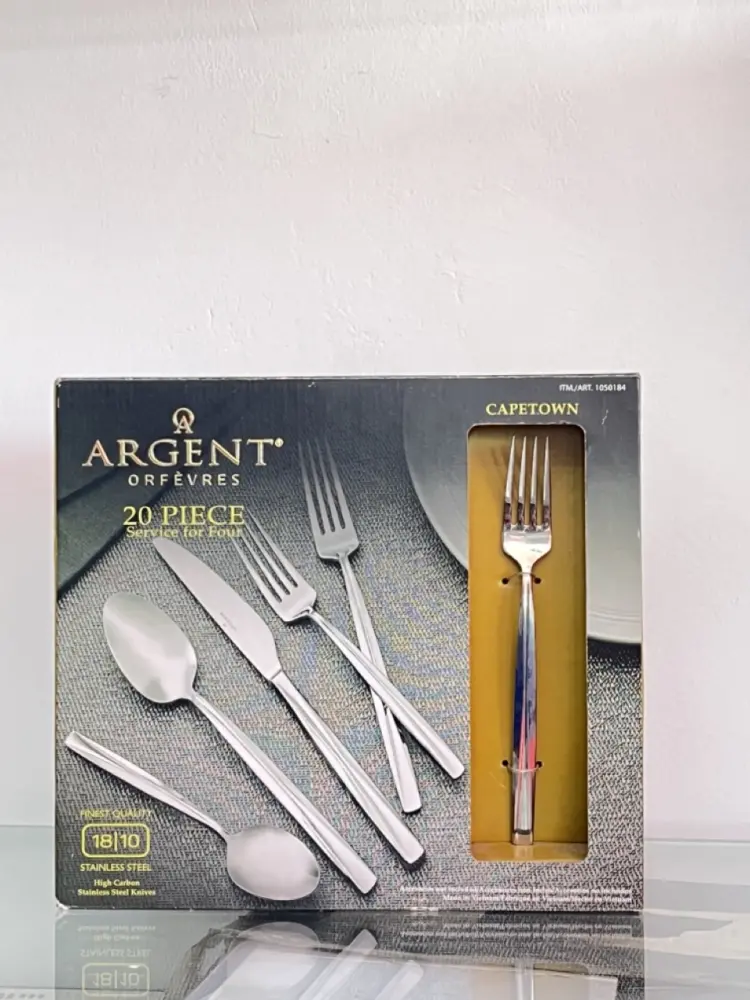 Argent Orfevres 20 piece (Service for 4) Alessi 18|10 Stainless Steel Flatware Set