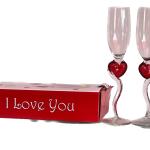 I Love You Champagne Glass