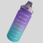motivational water bottle with time markers