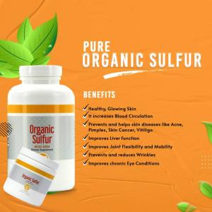 "PURE ORGANIC SULFUR" dietary supplement
