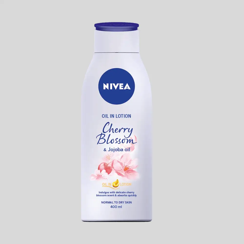 NIVEA Cherry Blossom & Jojoba Oil In Lotion, 400ml, Pack of 6