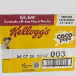 Kellogg's Coco Pops Chocolate Breakfast Cereal (4x 420g)