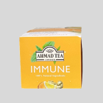 Ahmad Tea Herbal Tea, Lemon, Ginger, Turmeric, & Vitamin C 'Immune' Natural Benefits Teabags, 20 ct (Pack of 1) - Decaffeinated & Sugar-Free