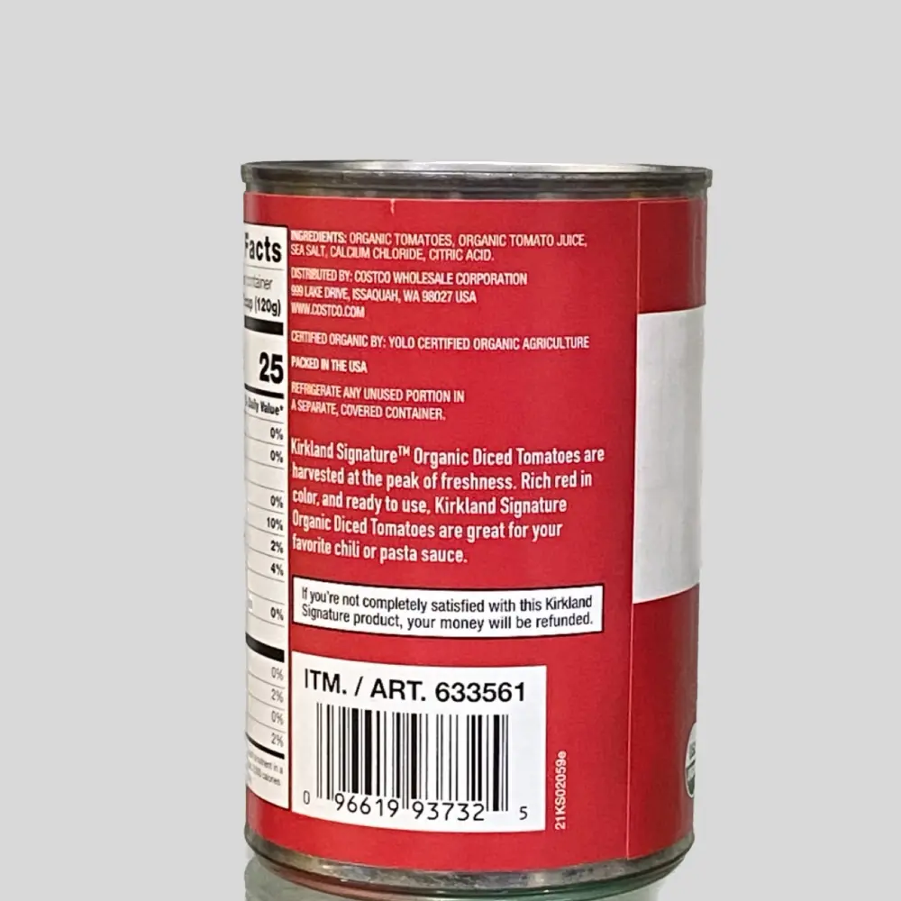 Kirkland Signature Organic Diced Tomatoes
