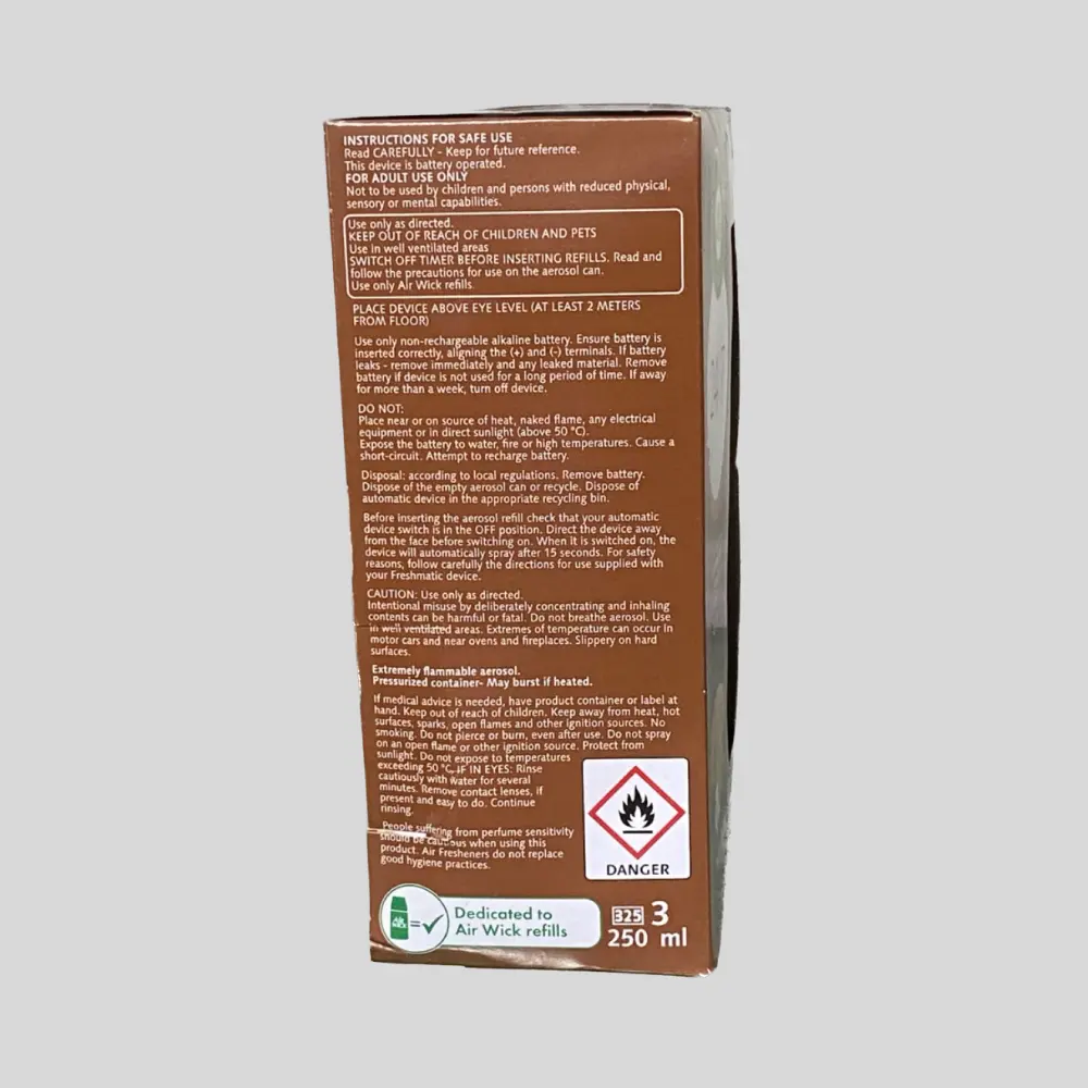 Air Wick Freshmatic Autospray Refill, Vanilla Scent, 250ml