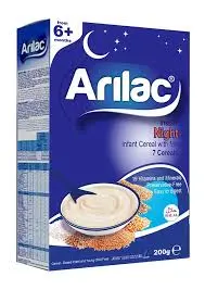 Arilac Instant Night Infant Cereal with Milk,