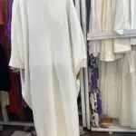 White Long Kaftan Dress designed to combine Luxury and Simplicity