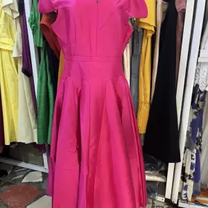 Cap-sleeve, Fit-and-Flare Midi Dress.