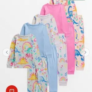 Girls 3 Pack Pink Dino Pyjama Set 12month to 14years