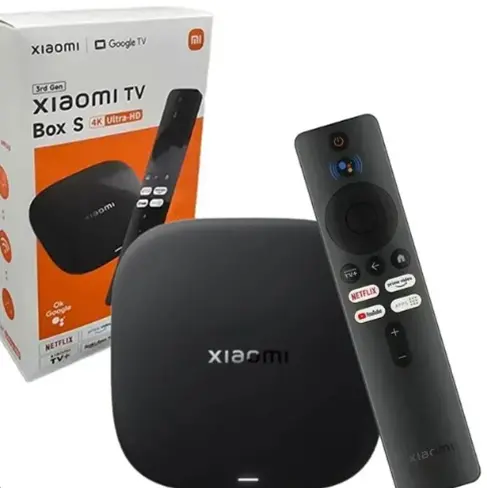 Xiaomi TV Box S (2nd Gen), a 4K Ultra HD streaming media player that runs the Google TV operating system