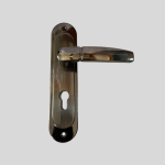 Renz high quality door handle set-Medium-Silver Colour