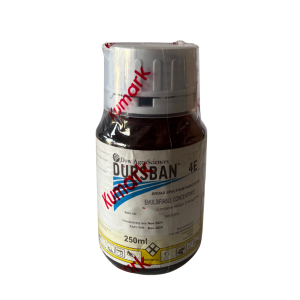 250ml Bottle of Dow Sciences Dursban 4E, a Broad-Spectrum, Emulsifiable concentrate Insecticide.