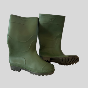Green Wellington PVC Safety or Work Boots 42-45