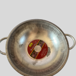 Heavy Duty Construction Head Pan-Silver and Black Color