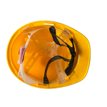 yellow industrial safety hard hat