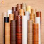 Wood grain contact paper rolls (also known as self-adhesive vinyl film or peel-and-stick wallpaper)
