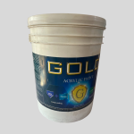 20-litre container of Gold brand acrylic paint
