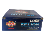 Selon Globe Shape matte Black Door Handle Lock Set