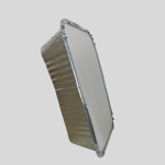 Papaye Bowl- a disposable aluminum foil food container with a paper lid-50pcs