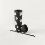 Cylinder Tissues Boxes Printed for Car and Travel Soft Facial Tissues B (Flower Style) 1Pck 50 Pieces