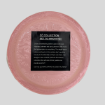 CC Cut Crystal Plastic Plates 25Pcs