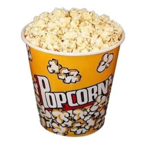 Pop Corn Cup 32 Onz Disposable Leak-Free Stackable Paper 50 pieces