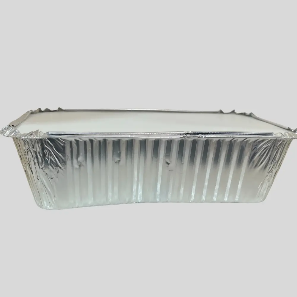 Papaye Bowl- a disposable aluminum foil food container with a paper lid-50pcs