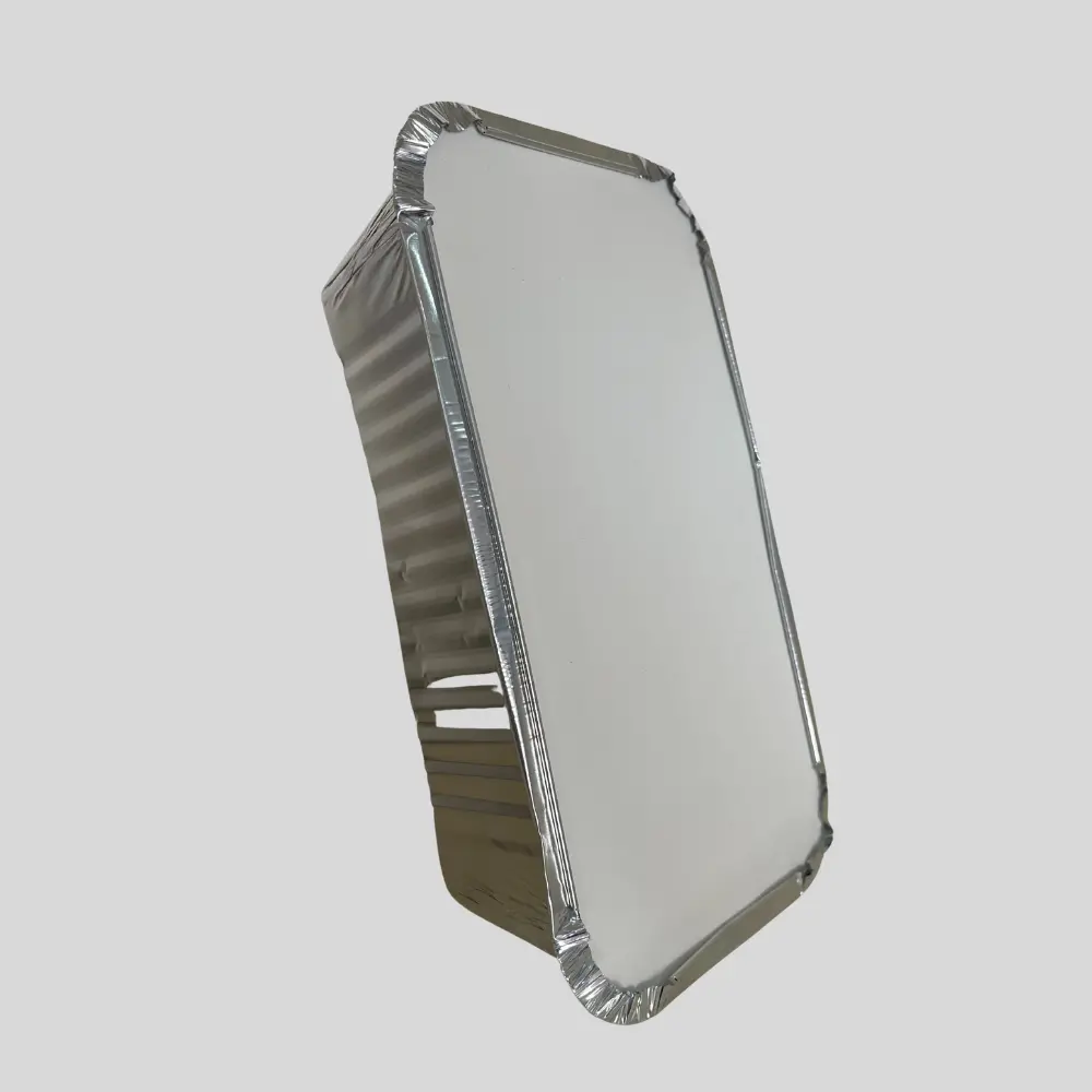 Papaye Bowl- a disposable aluminum foil food container with a paper lid-50pcs