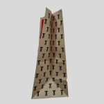 Brown kraft paper take-out bag 50PCS