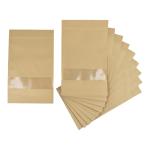 Blisstime 50 Pack Kraft Stand Up Zip Lock Pouch Bags
