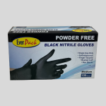 Ever Pack Brand Black Nitrile Gloves 100pcs