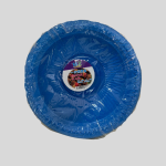 Plastic Blue Disposable Serving Plate 20Pcs