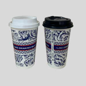 Disposable Paper Coffee Cups with Lid 25Pcs