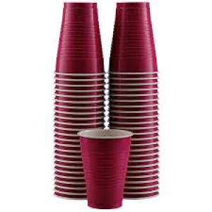 Disposable Plastic Cup, 12-Ounce Plastic Party Cups, Strong and Sturdy Disposable Cups for Party, Wedding, Christmas, Halloween Party Cup, 50 Pcs