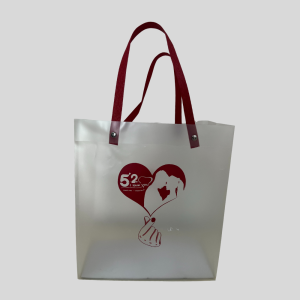 Gift Bag with a Red Heart Design and Handles. 20PCS