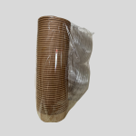 Long Disposable Round Kraft Paper Food Container with a Clear Plastic Lid 50pcs Long