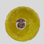Plastic Yellow Disposable Serving Plate 20Pcs