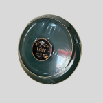 Decor Edge Collection Combo Disposable Plastic Plates with a Green and gold rim design 20 Pieces