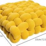 knotted throw pillow cushion