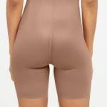 high-waisted mid-thigh shaping shorts