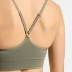 seamless ribbed sports bra