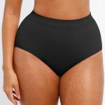 high-waist, seamless, tummy-control briefs