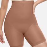 high-waisted mid-thigh shaping shorts