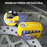 Motorcycle, Bicycle and Heavy-duty Alarm Disc Brake Lock