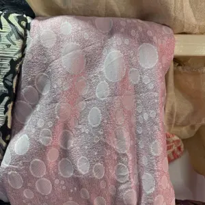 Thrift Textured, Multi-sized circle or "Bubble" pattern Double Length