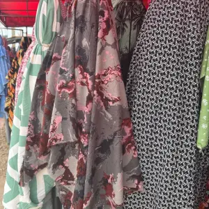 Thrift Camouflage-inspired Abstract Crepe print Double Length