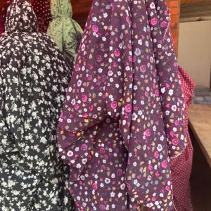 Thrift Dark Purple Ditsy Floral Pattern Double Length