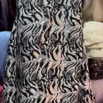 Thrift Zebra-Patterned Textile Double Length
